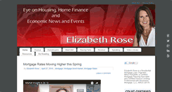 Desktop Screenshot of elizabethroseblogs.com